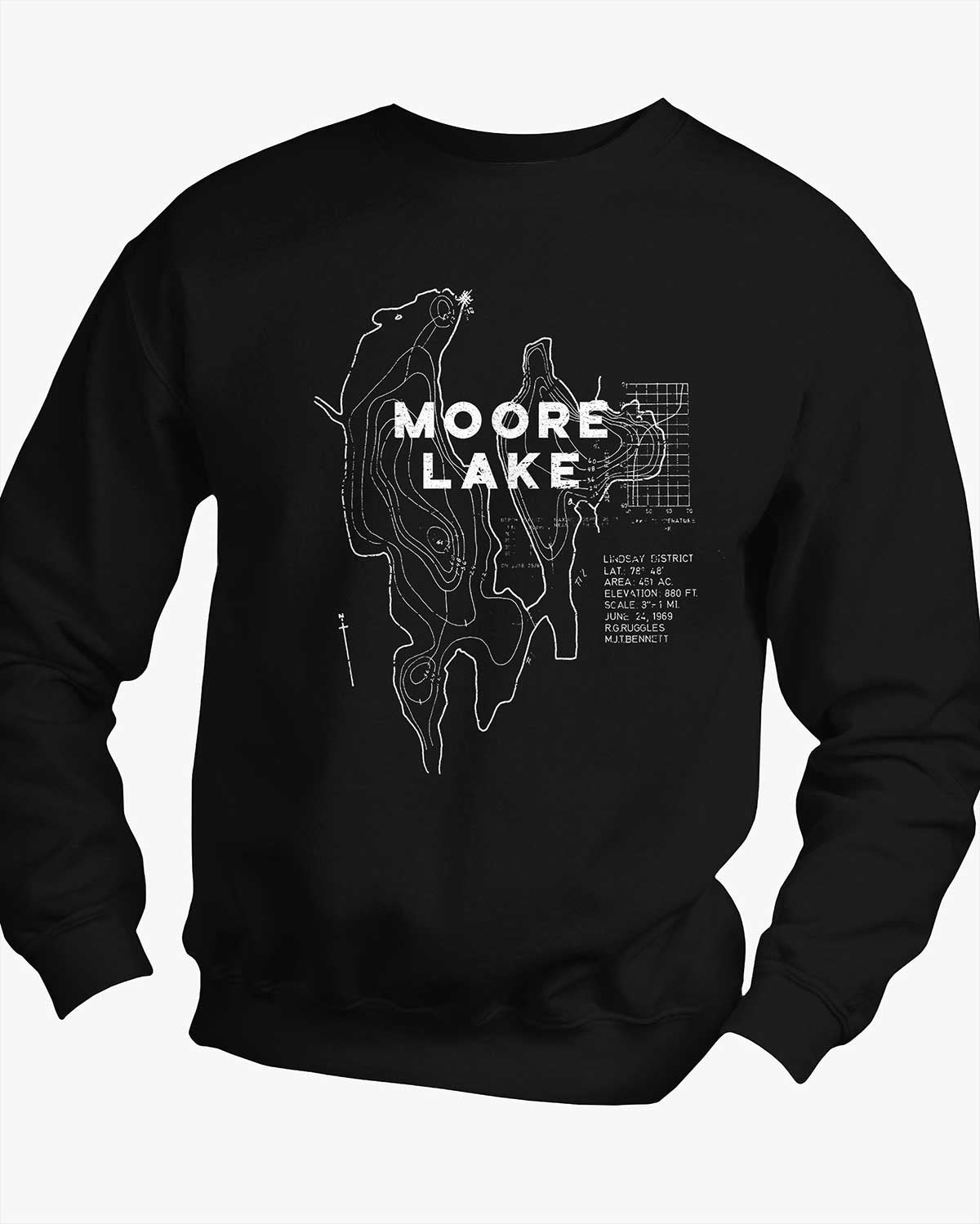 Lake Contours - Moore Lake - Sweater