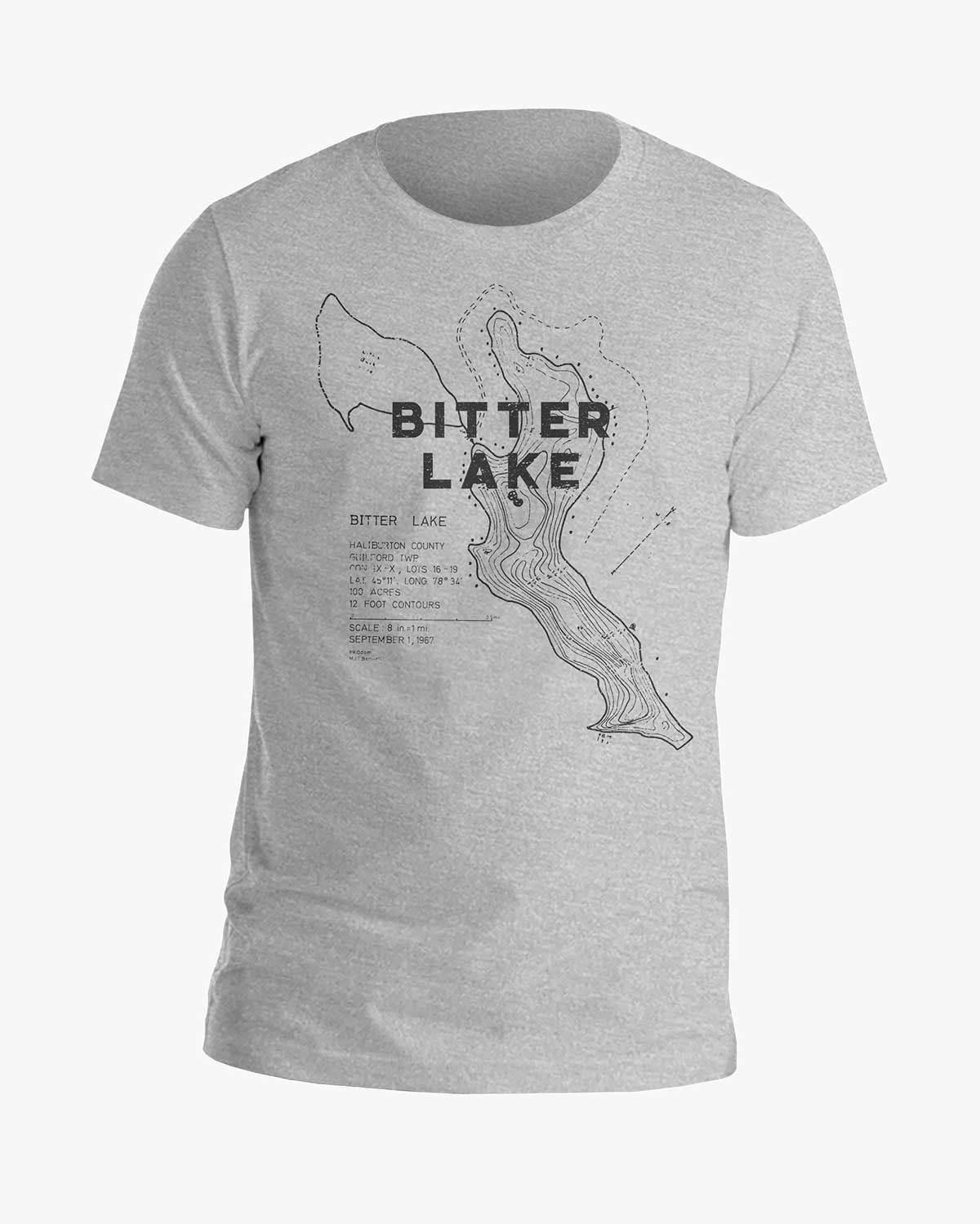Lake Contours - Bitter Lake - Tee