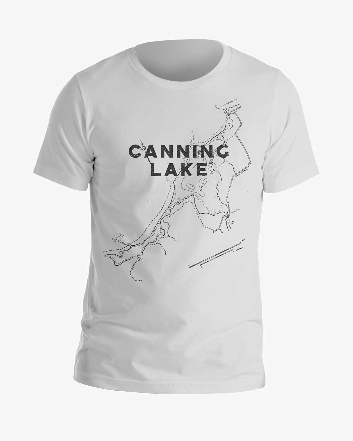 Lake Contours - Canning Lake - Tee