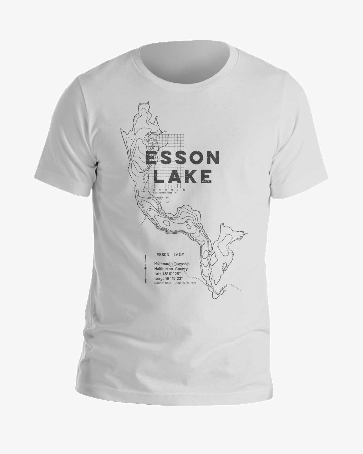 Lake Contours - Esson Lake - Tee