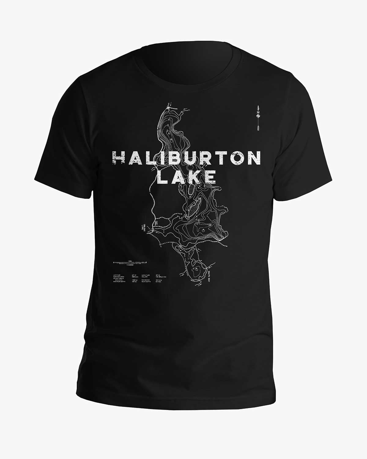 Lake Contours - Haliburton Lake - Tee