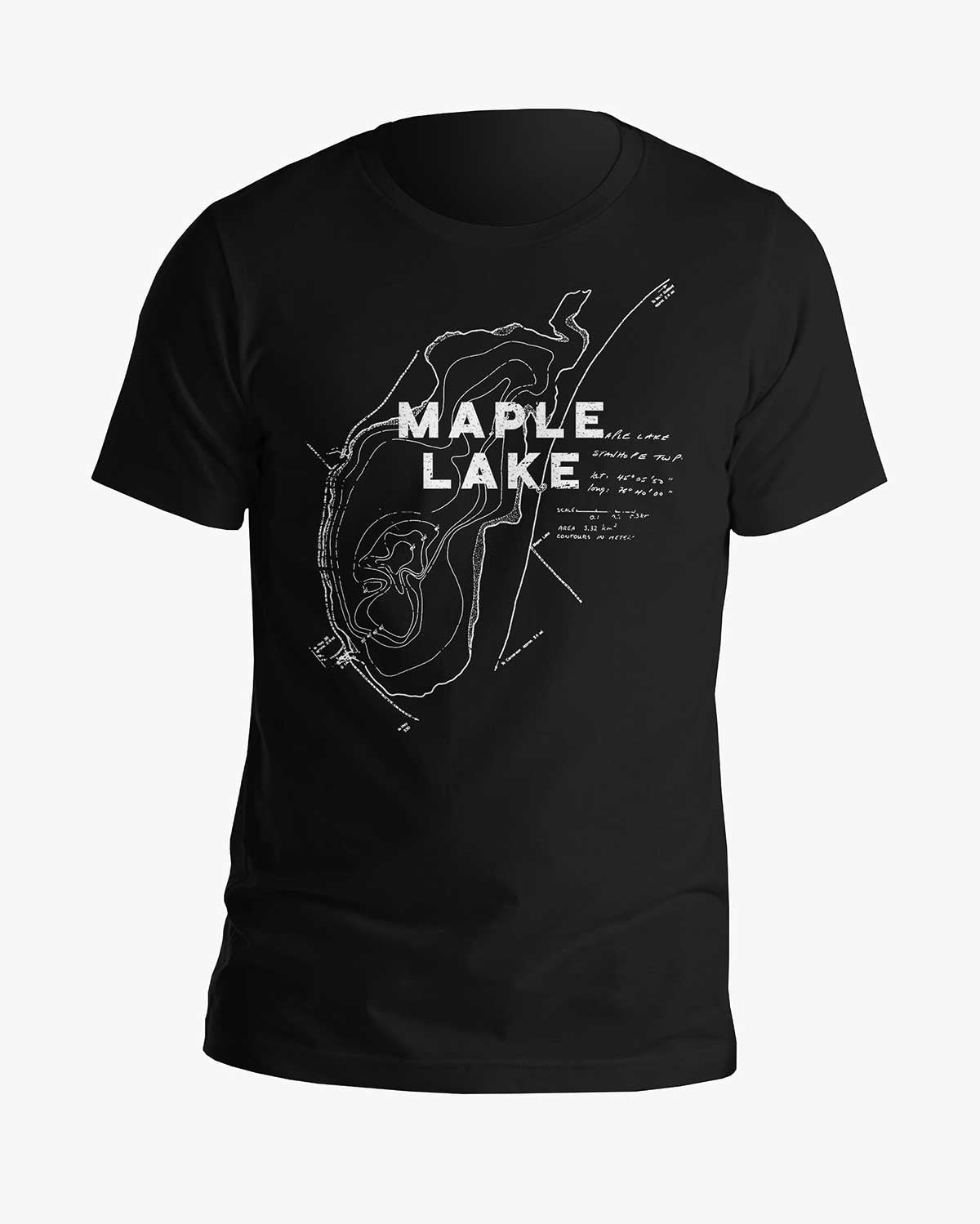 Lake Contours - Maple Lake - Tee