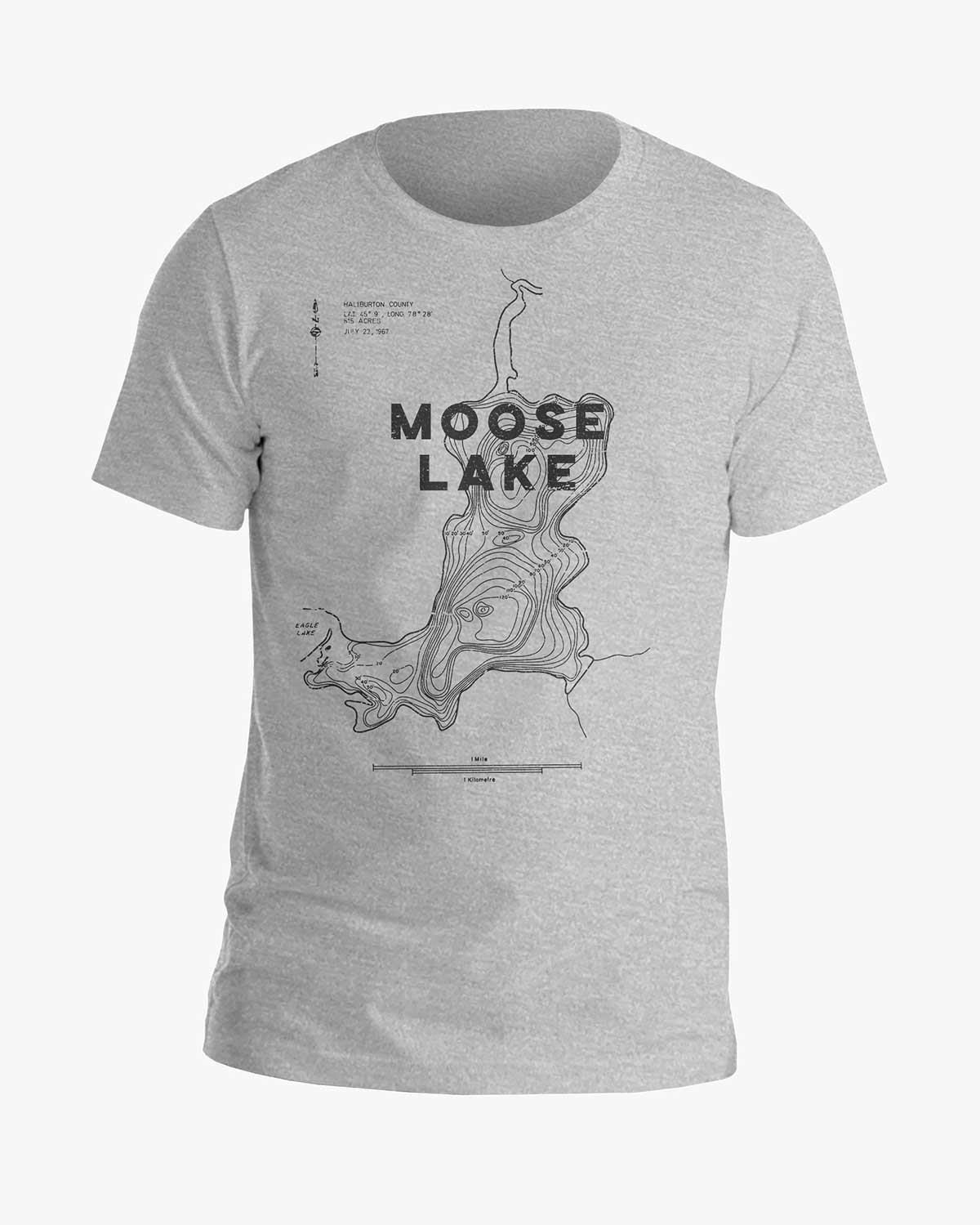 Lake Contours - Moose Lake - Tee
