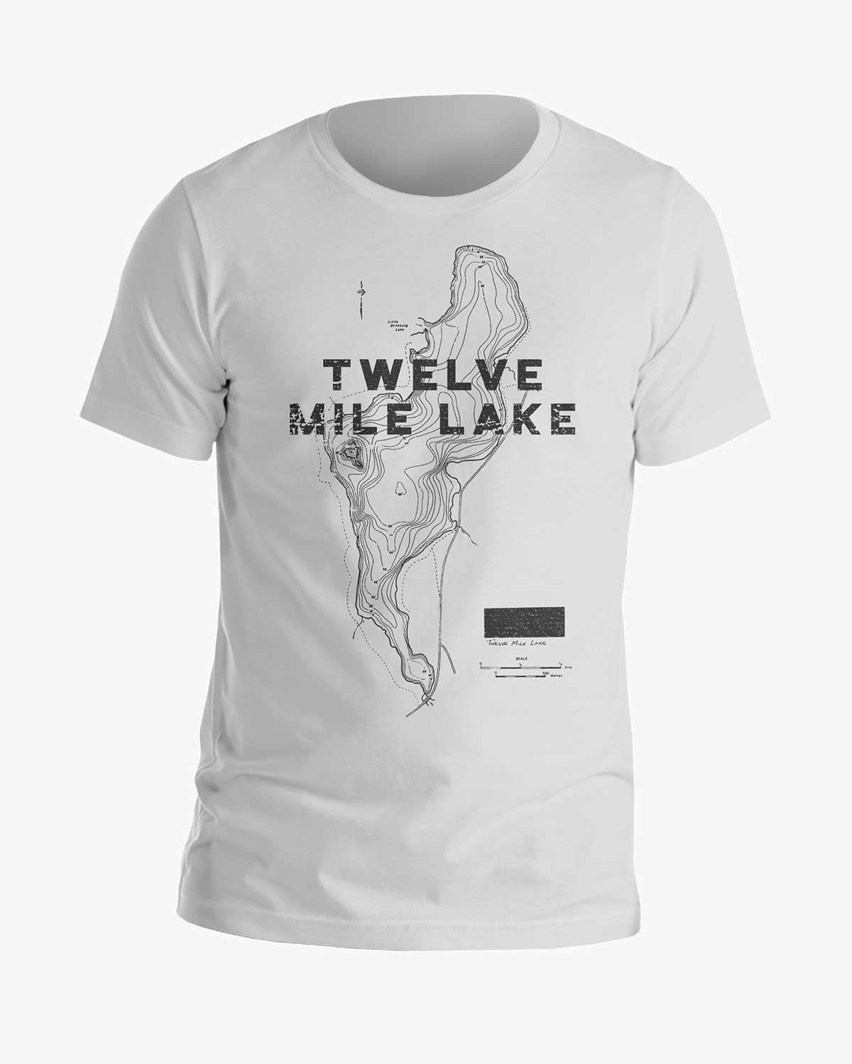 Lake Contours - Twelve Mile Lake - Tee