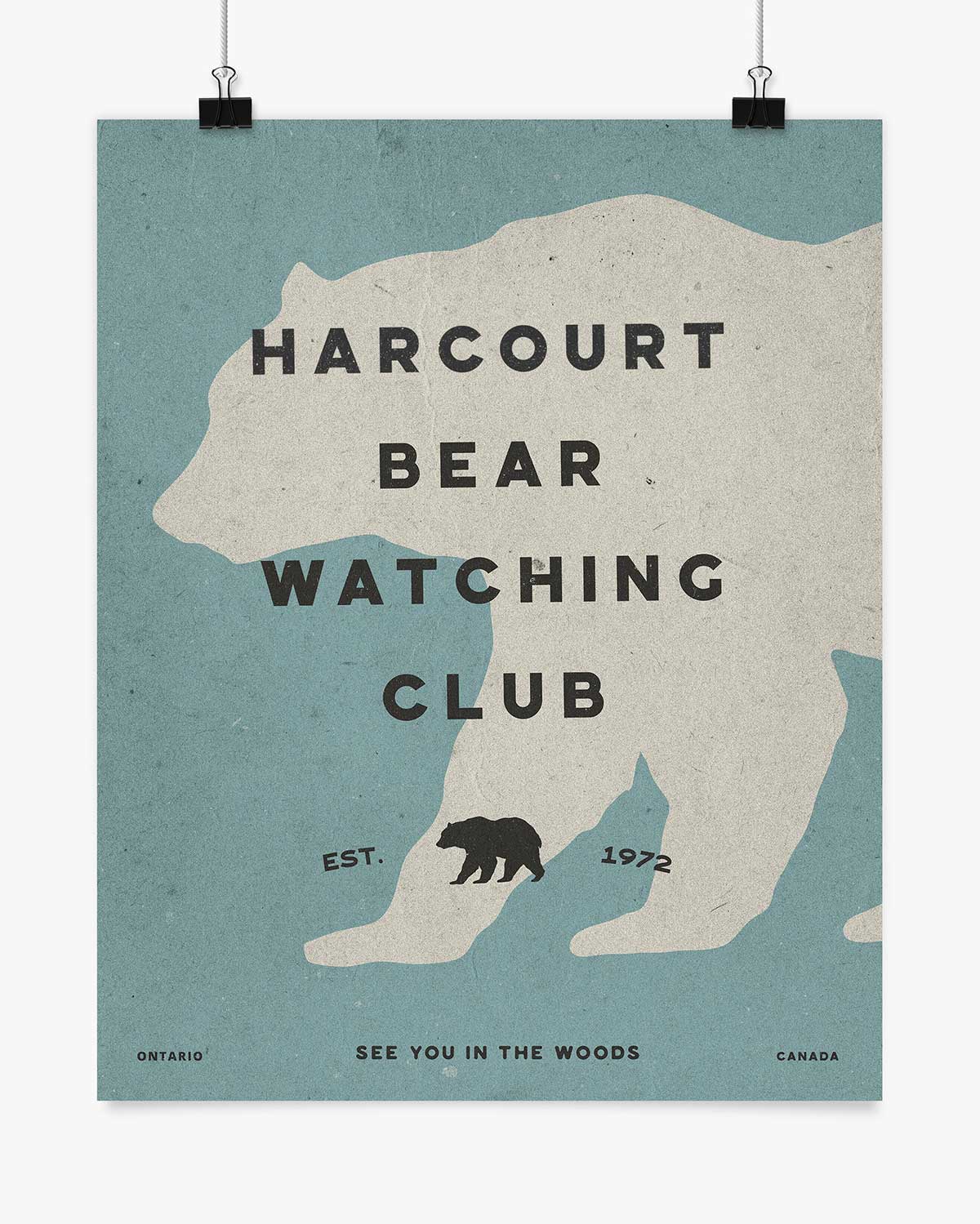 Bear Watching Club - Harcourt - Wall Art