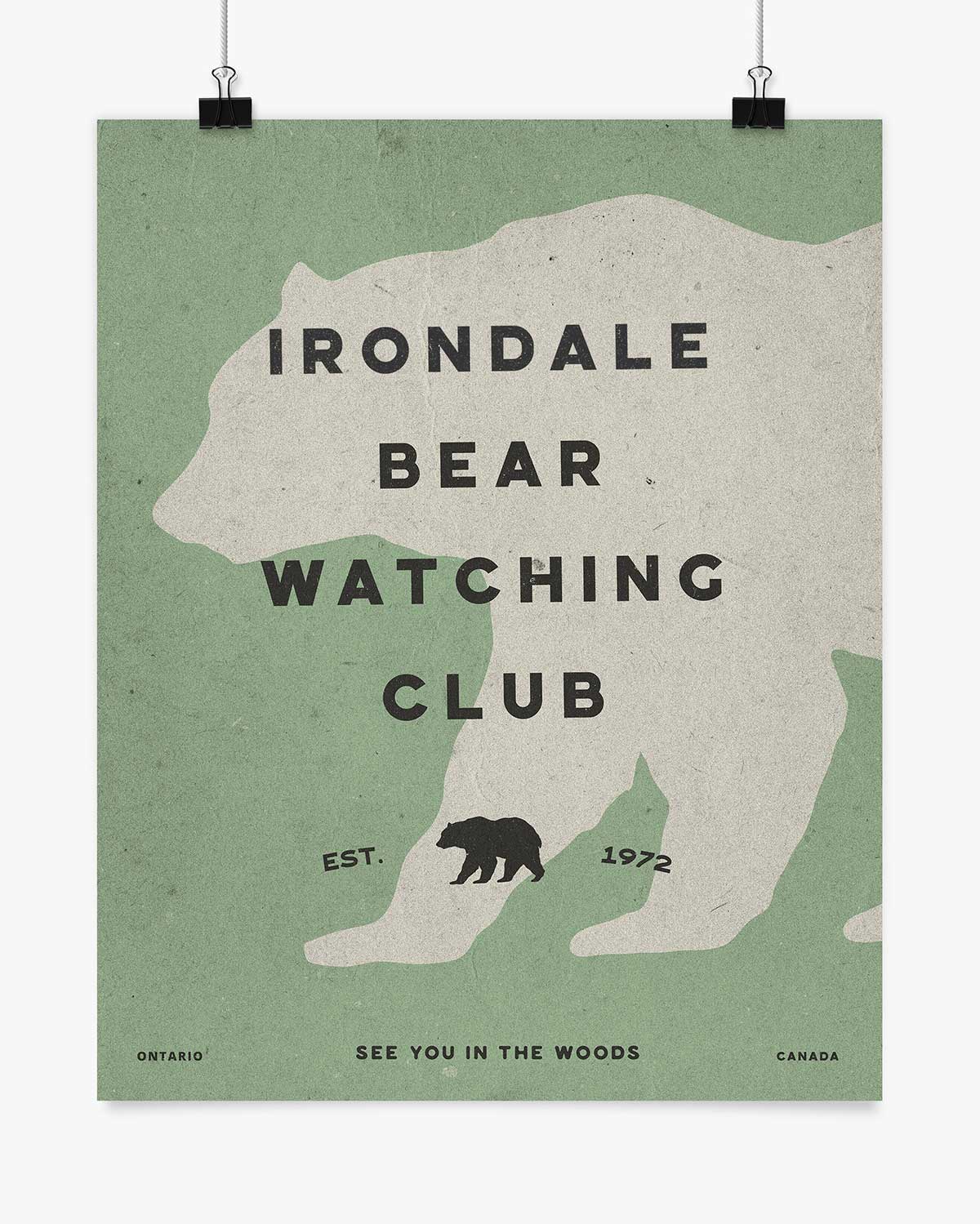 Bear Watching Club - Irondale - Wall Art