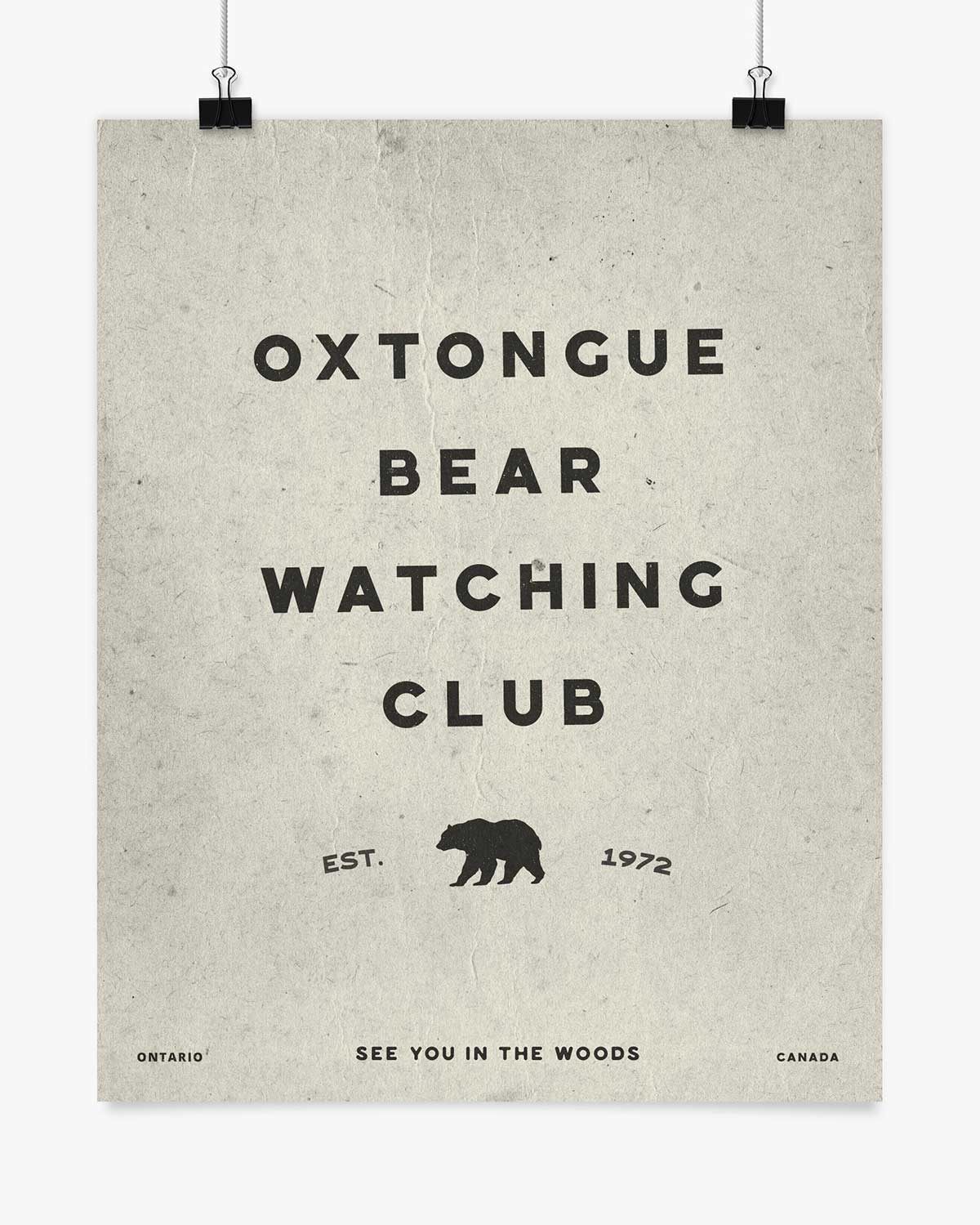 Bear Watching Club - Oxtongue Lake - Wall Art