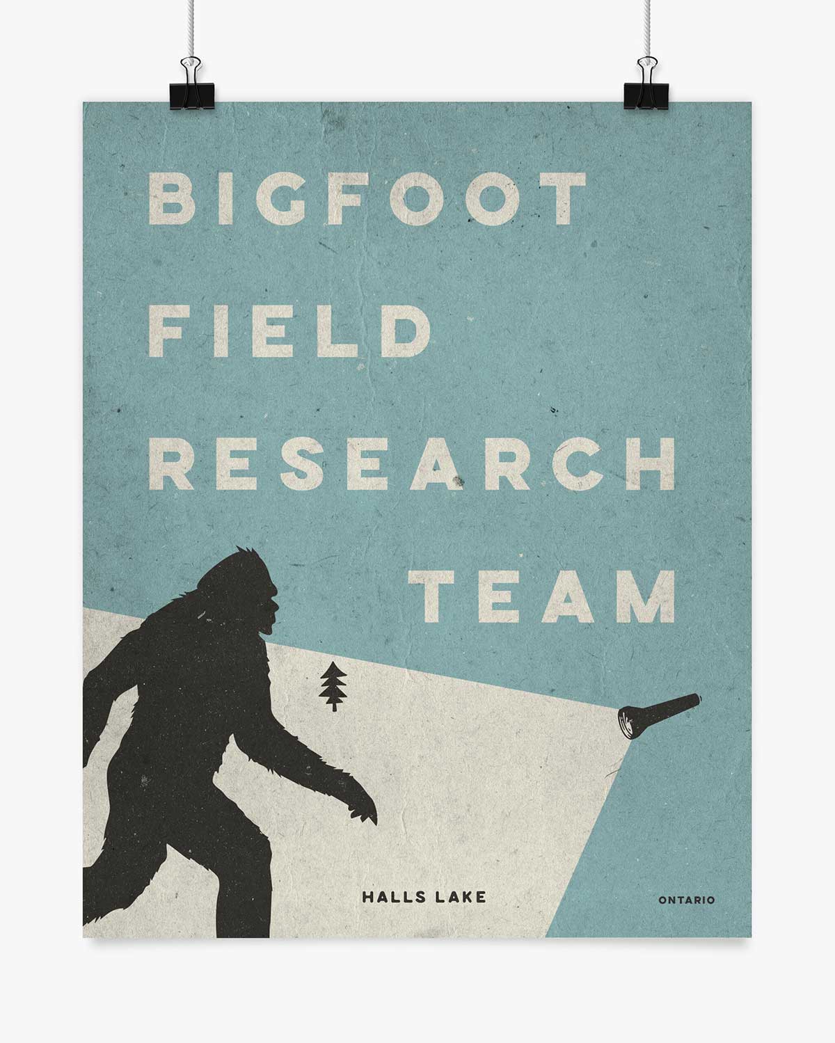 Bigfoot Research Team - Halls Lake - Wall Art