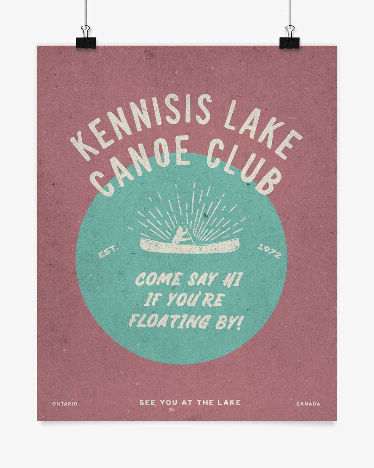 Canoe Club - Kennisis Lake - Wall Art