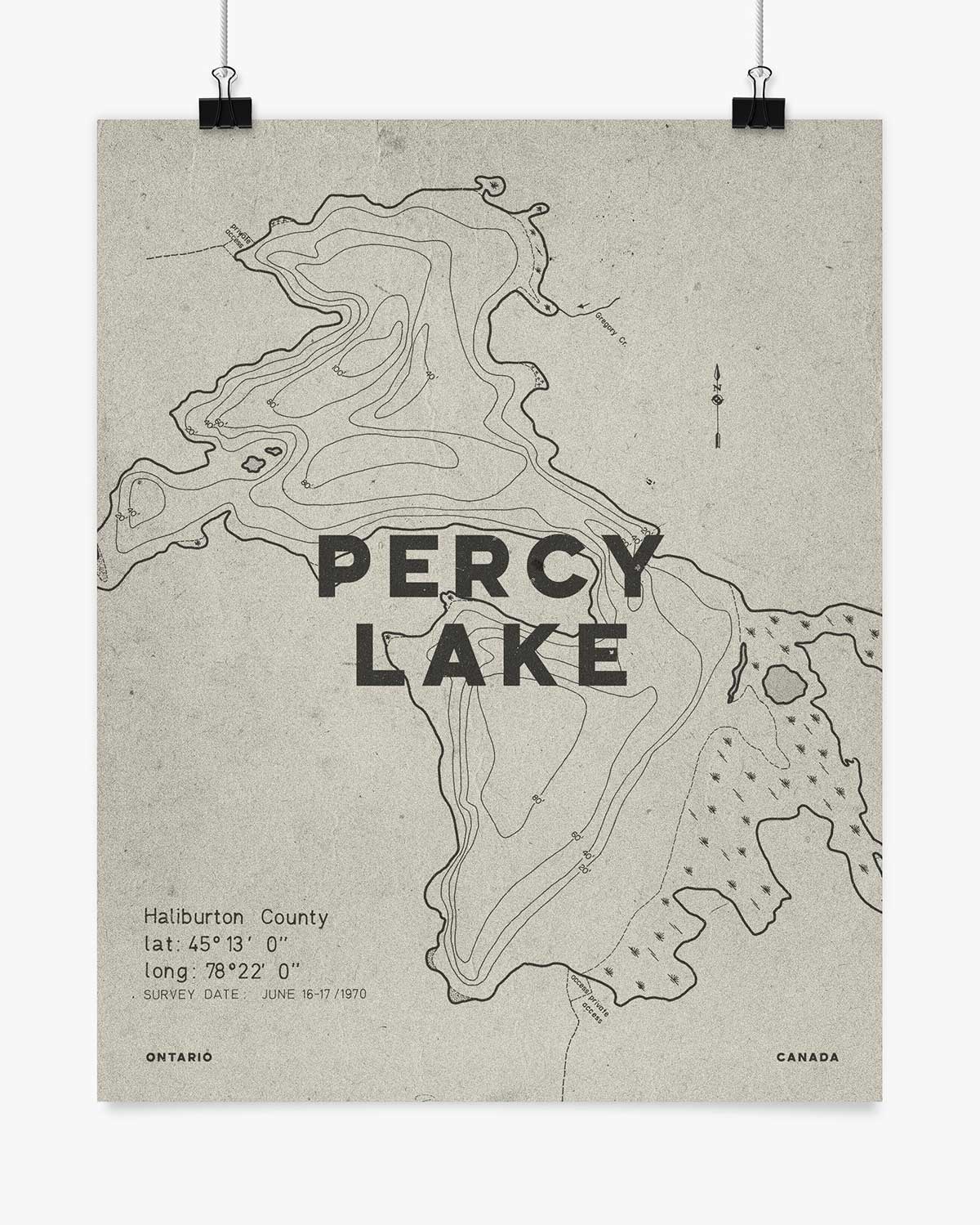 Lake Contours - Percy Lake - Wall Art