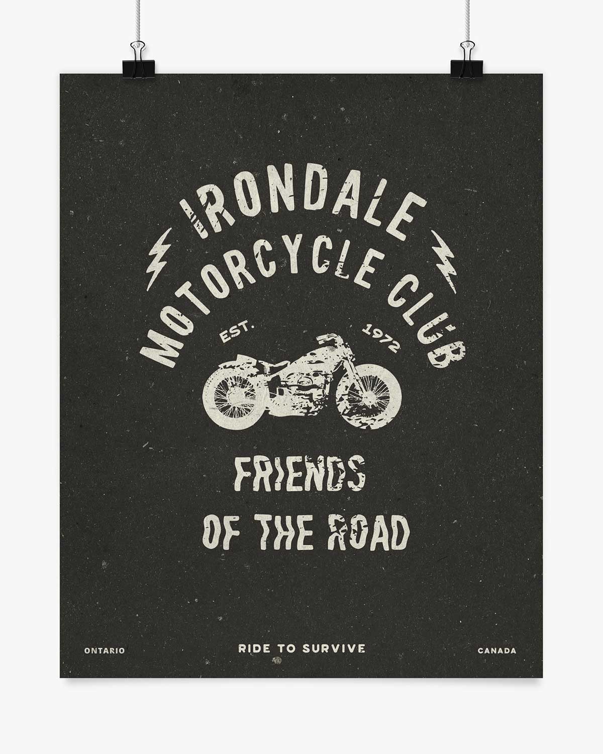 Motorcycle Club - Irondale - Wall Art