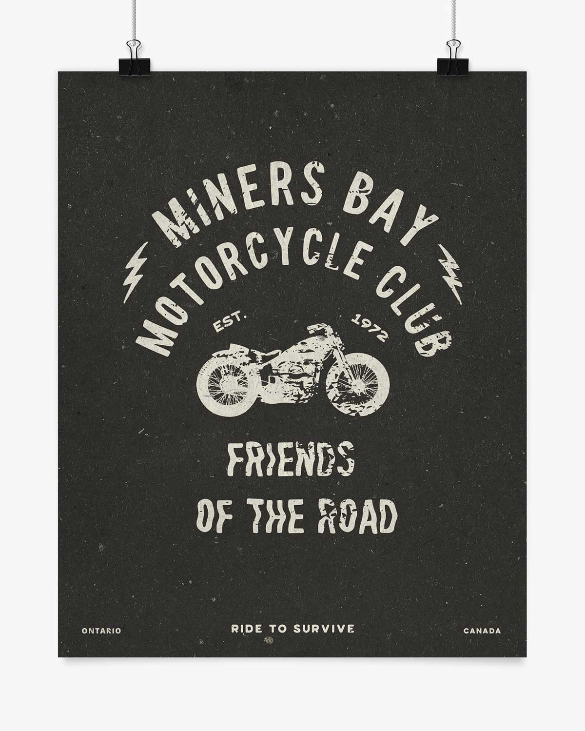 Motorcycle Club - Miners Bay - Wall Art