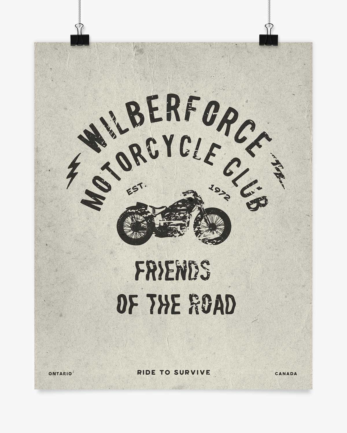 Motorcycle Club - Wilberforce - Wall Art